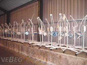 38 St&uuml;ck Untersuchungsleuchten Heraeus Maquet Blue 30