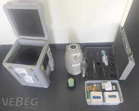 Récipient de stockage cryogénique pour cristaux de protéines