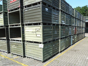 379 Stück Stahlboxpaletten (L x B x H) 1.200 x 800 x 964 mm, Tragfähigkeit 1 t