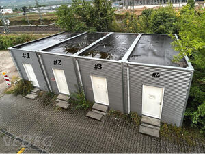 4 St&uuml;ck Sanit&auml;rcontainer (L x B x H) ca. 6,30 x 3,14 x 3,30 m: